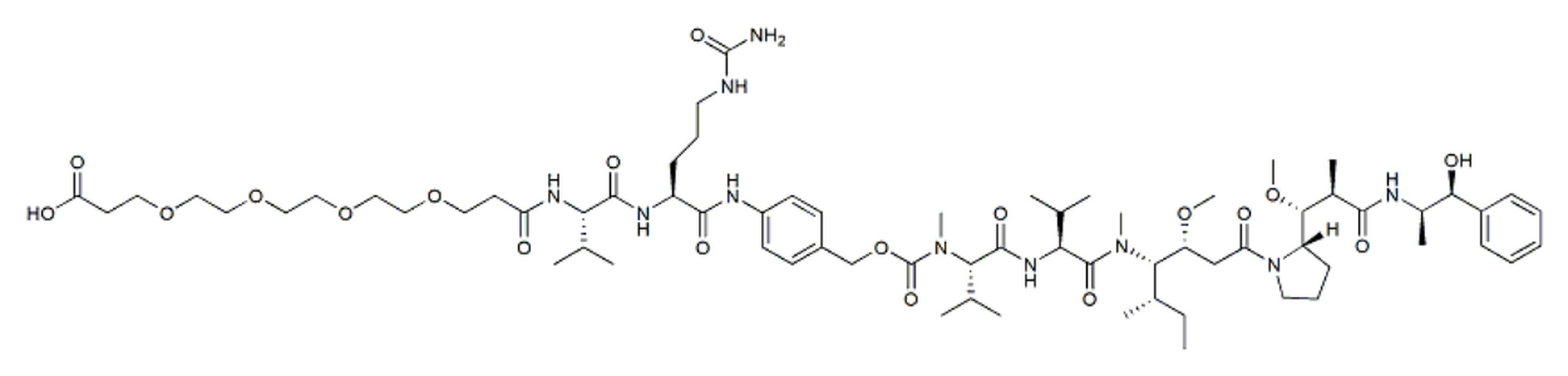 Acid-PEG4-Val-Cit-PAB-MMAE