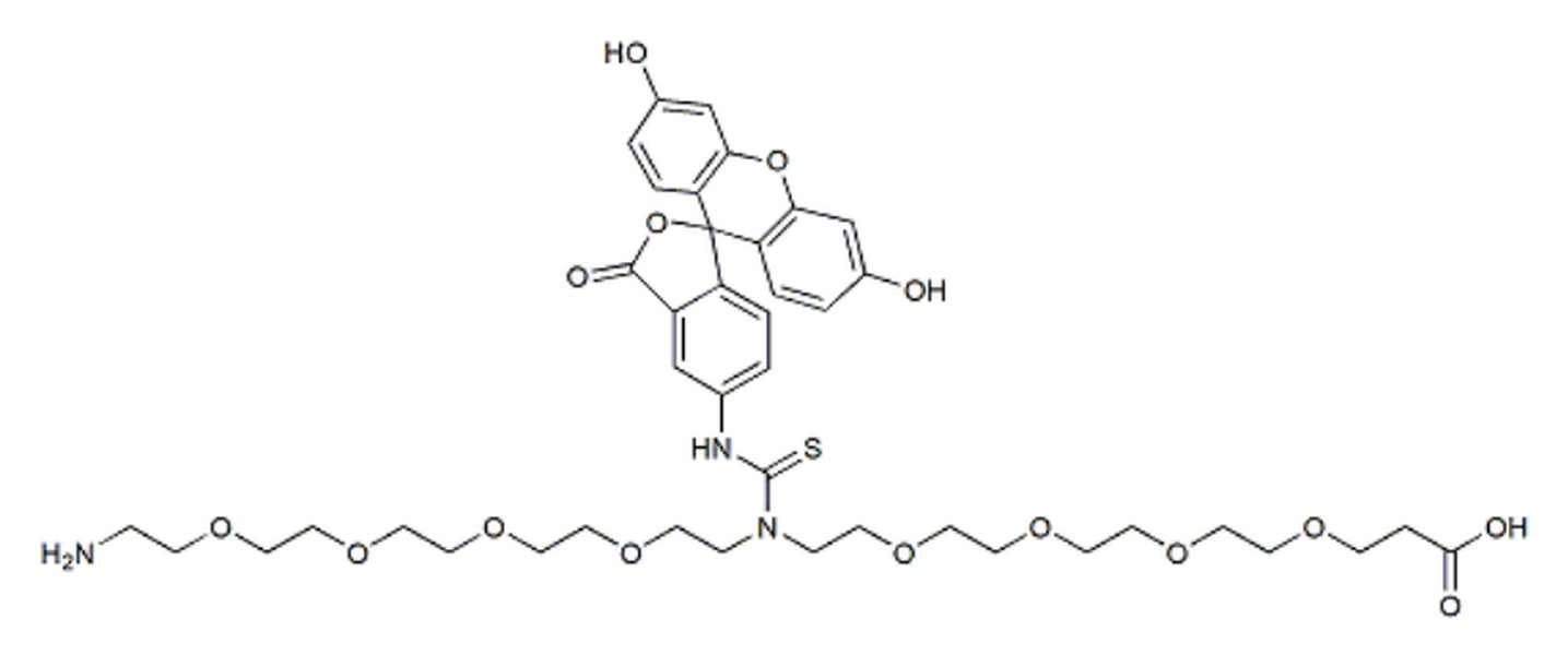 N-(Amino-PEG4)-N-Fluorescein-PEG4-acid