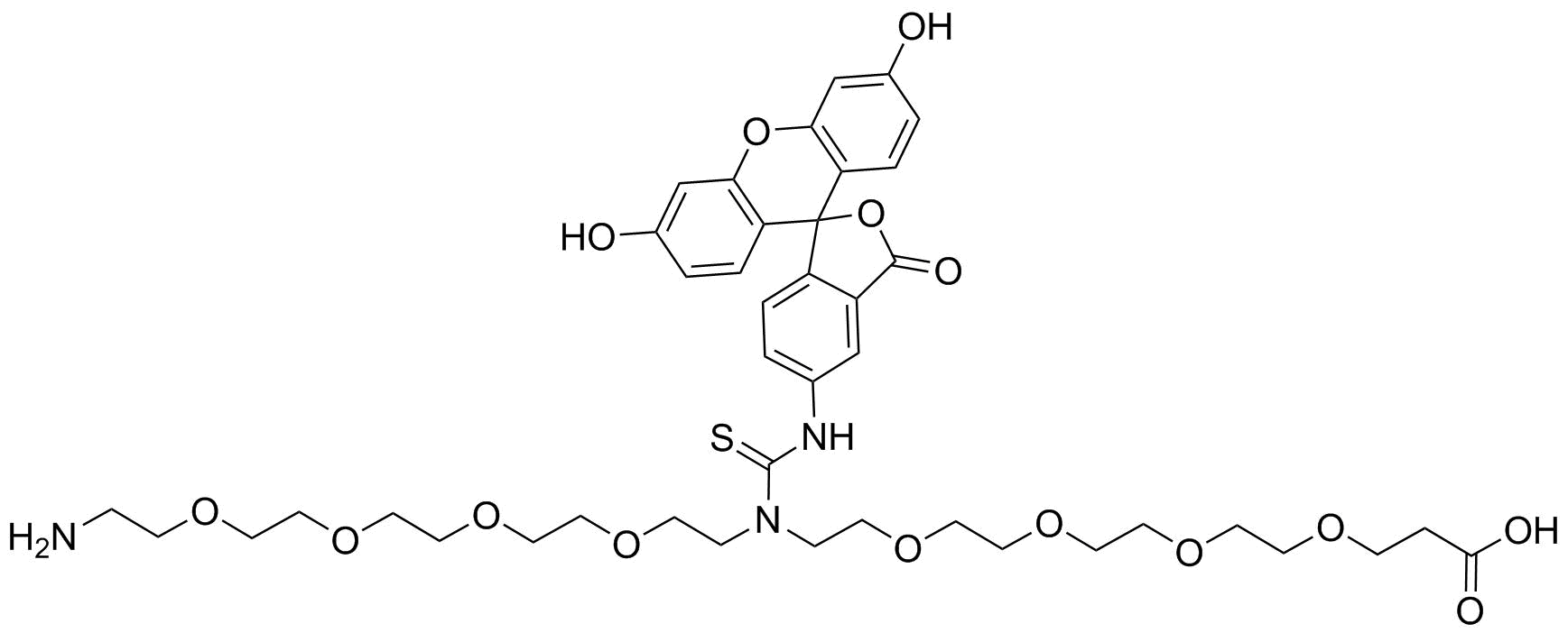 N-(Amino-PEG4)-N-Fluorescein-PEG4-acid