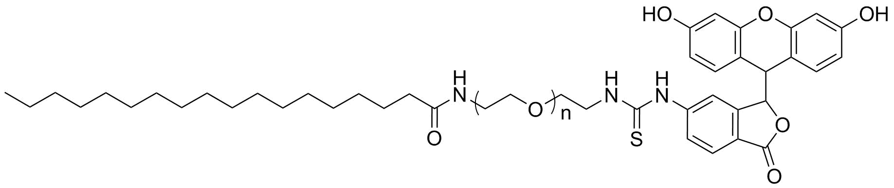 Stearic acid-PEG-FITC, MW 1K