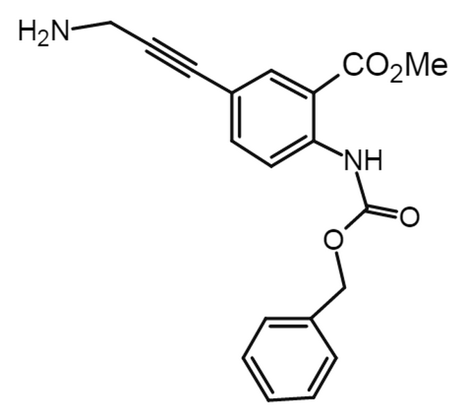 benzyl 2-(methoxycarbonyl)-4-(3-aminoprop-1-ynyl)phenylcarbamate