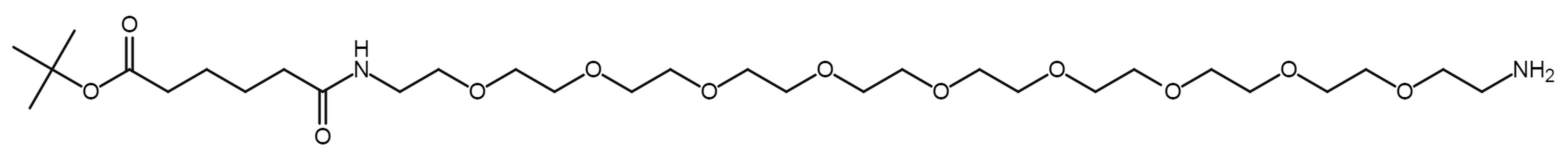 17-(amine-PEG9-ethylcarbamoyl)pentanoic t-butyl ester