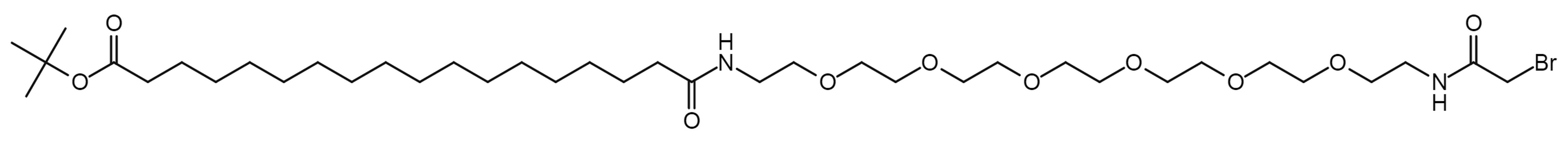 17-(Bromoacetamido-PEG6-ethylcarbamoyl)heptadecanoic t-butyl ester