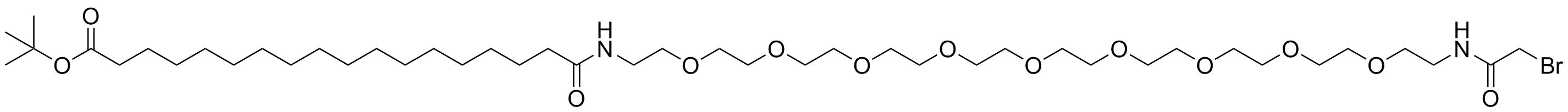 17-(Bromoacetamido-PEG9-ethylcarbamoyl)heptadecanoic t-butyl ester
