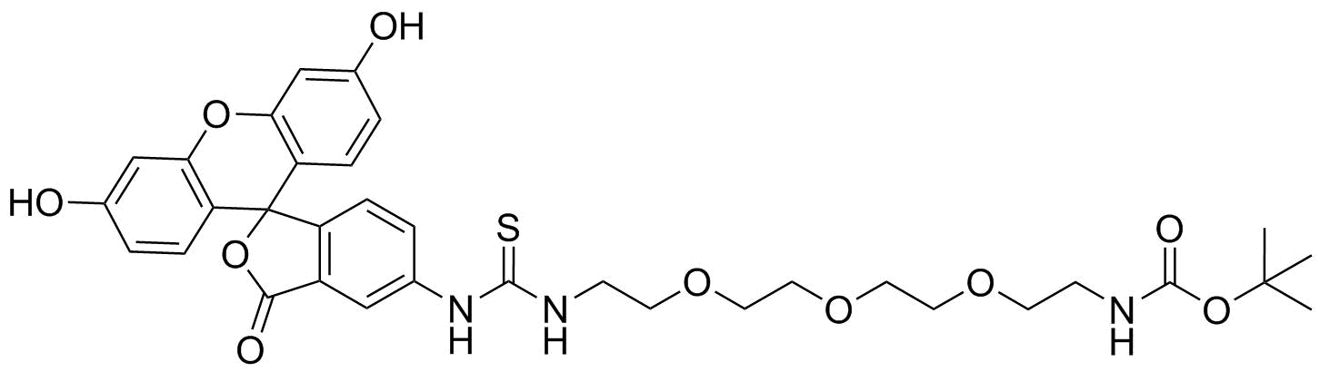Fluorescein-PEG3-(N-Boc)-Amine