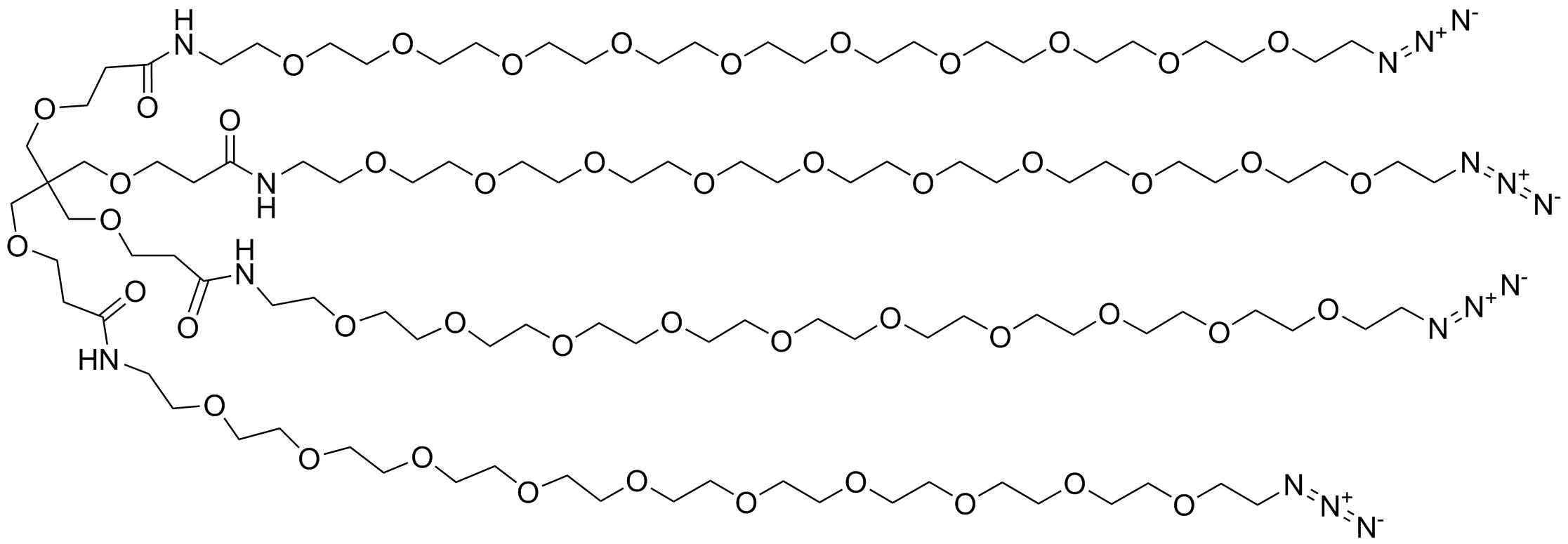 Tetra-(amido-PEG10-azide)