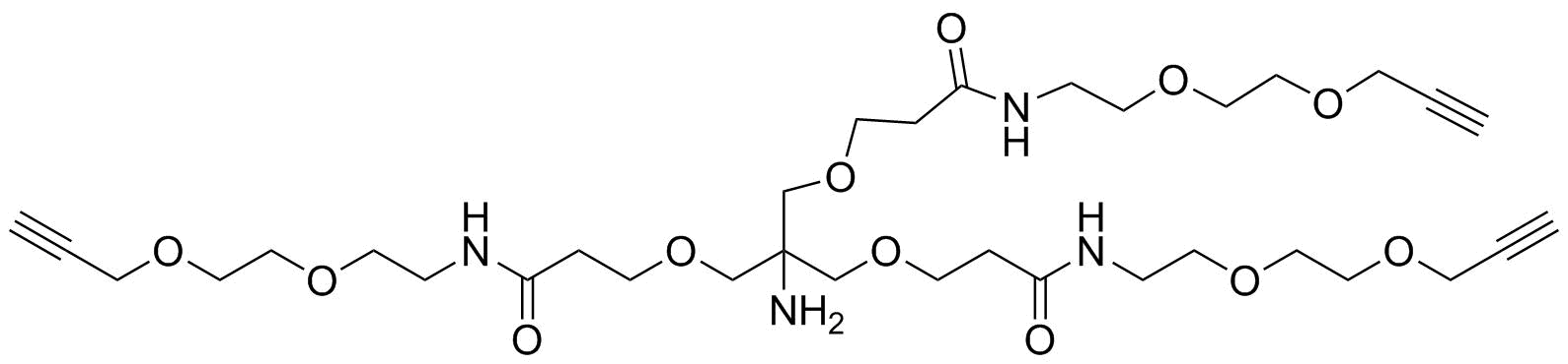 Amino-Tri-(Propargyl-PEG2-ethoxymethyl)-methane TFA Salt