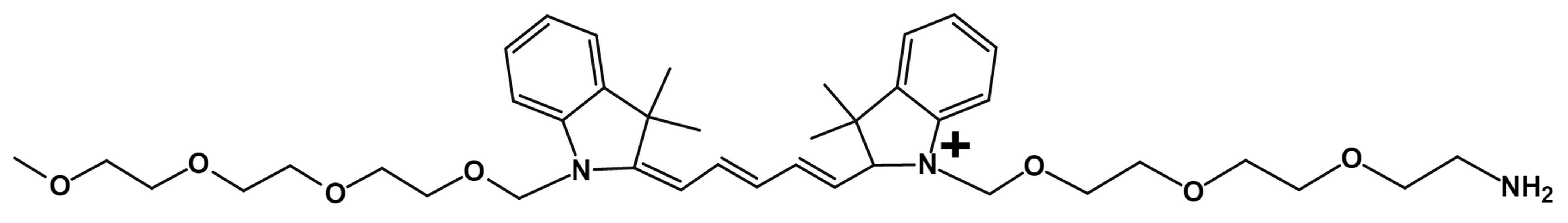N-(m-PEG4)-N'-(amino-PEG3)-Cy5 TFA salt