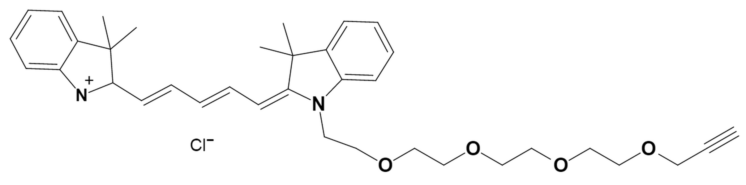 N-methyl-N'-(propargyl-PEG4)-Cy5