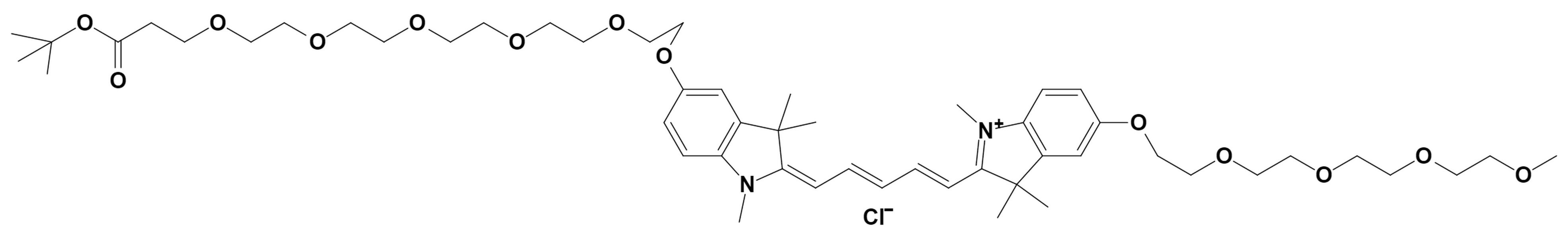 N-methyl-N'-methyl-O-(m-PEG4)-O'-(PEG5-t-butyl ester)-Cy5