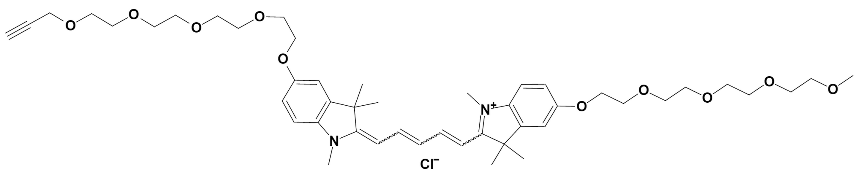 N-methyl-N'-methyl-O-(m-PEG4)-O'-(propargyl-PEG4)-Cy5