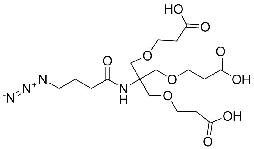 Azidobutanamide-tri-(carboxyethoxymethyl)-methane