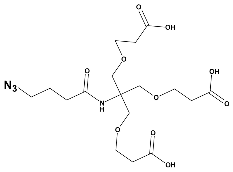 Azidobutanamide-tri-(carboxyethoxymethyl)-methane