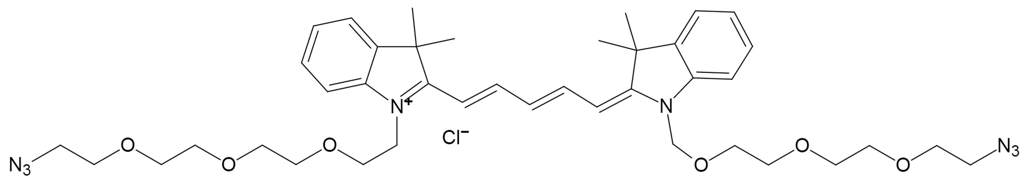 N,N'-bis-(azide-PEG3)-Cy5