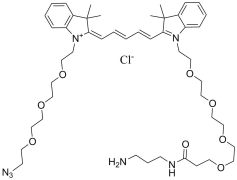 N-(azide-PEG3)-N'-(Amine-C3-PEG4)-Cy5