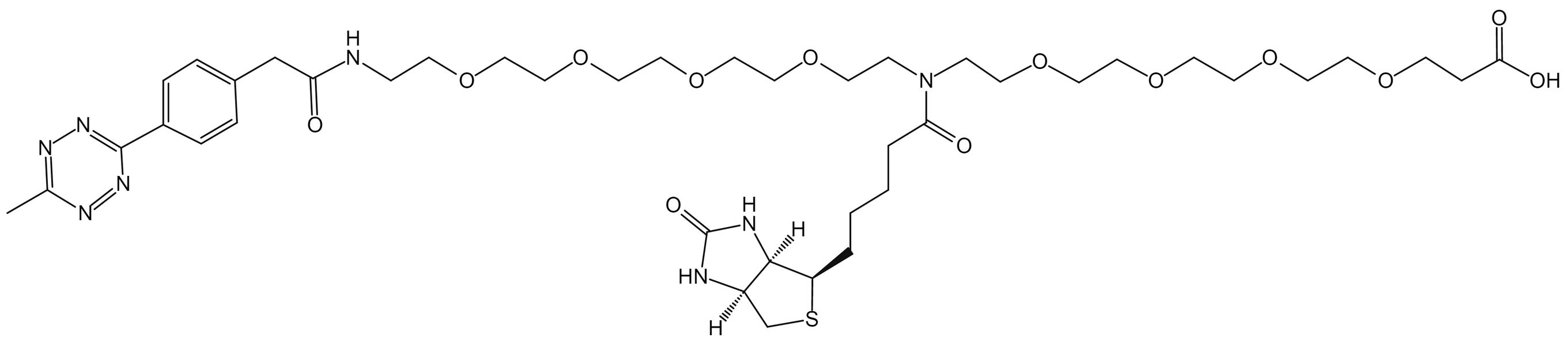 N-(Methyltetrazine-PEG4)-N-Biotin-PEG4-acid