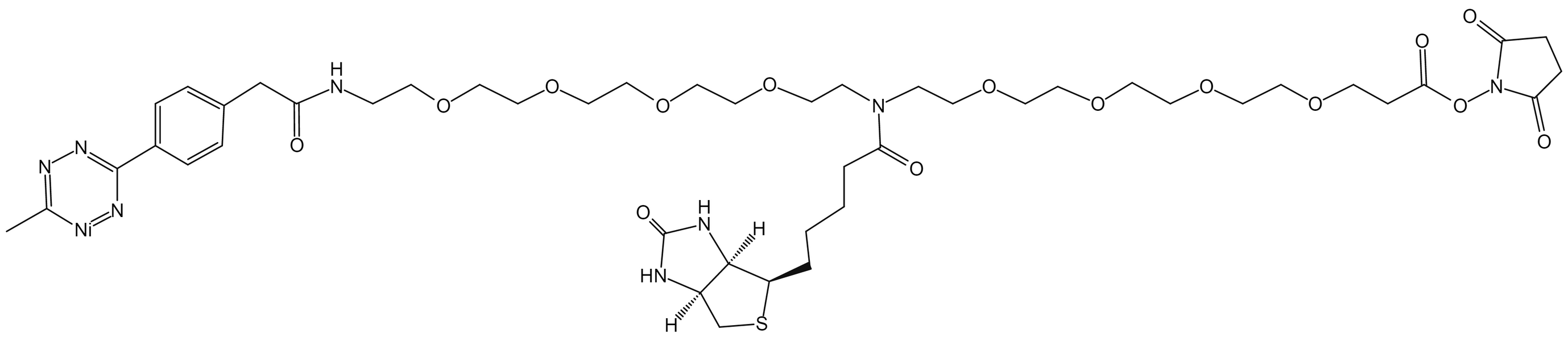 N-(Methyltetrazine-PEG4)-N-Biotin-PEG4-NHS