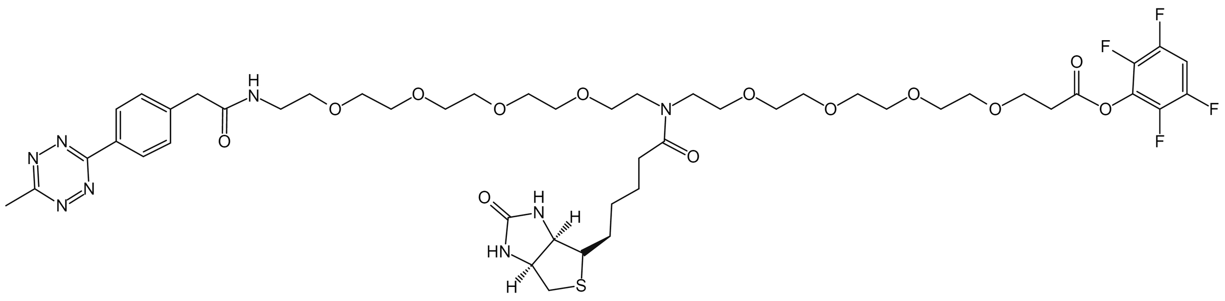 N-(Methyltetrazine-PEG4)-N-Biotin-PEG4-TFP ester