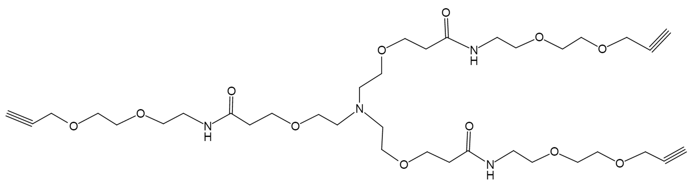 Tri(propargyl-PEG2-NHCO-ethyloxyethyl)amine
