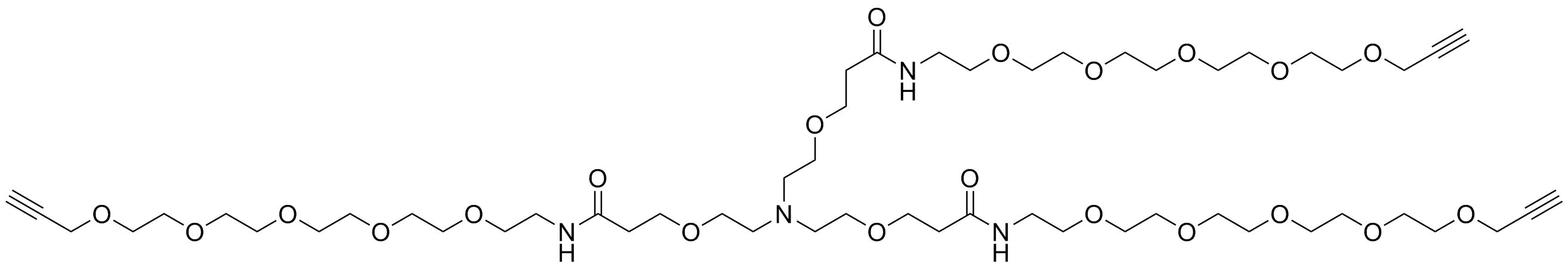 Tri(propargyl-PEG5-NHCO-ethyloxyethyl)amine