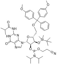 3'-O-tert-Butyldimethylsilyl-5'-O-DMT-N2-isobutyrylguanosine 2'-CE phosphoramidite