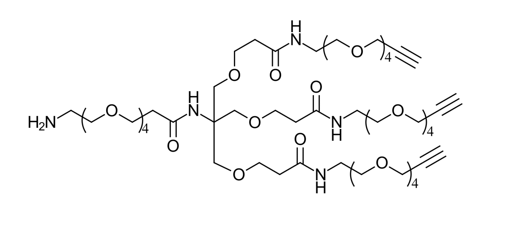 Amino-PEG4-tris-PEG4-alkyne